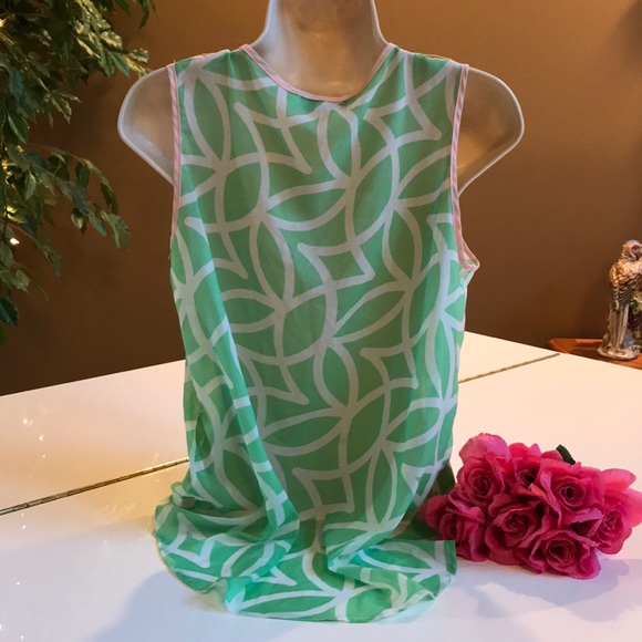 ANNABELLA GREEN, WHITE, PINK TOP PRETTY BUTTONS SM - Picture 7 of 8